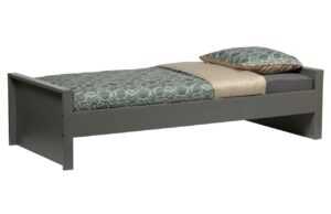 Hoorns Šedá borovicová postel Neville 90x200 cm