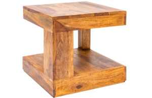 Moebel Living Přírodní masivní konferenční stolek Barny 45x45 cm