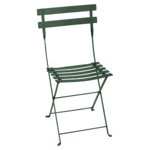 Tmavě zelená kovová skládací židle Fermob Bistro