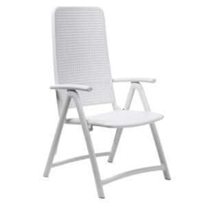 Nardi Bílá plastová zahradní židle Darsena