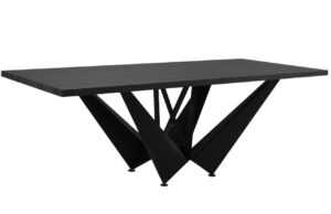 Černý dubový jídelní stůl Windsor & Co Volans 220 x 100 cm