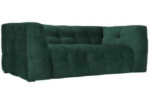 Lahvově zelená sametová dvoumístná pohovka Windsor & Co Vesta 208 cm
