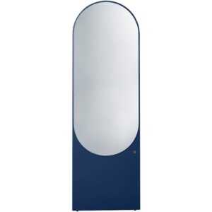 Tmavě modré lakované stojací zrcadlo Tom Tailor Color 170 x 55 cm