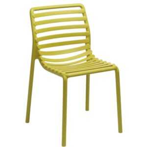 Žlutá plastová zahradní židle Nardi Doga