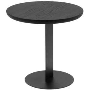 Černý dubový konferenční stolek MICADONI VELD 30 cm