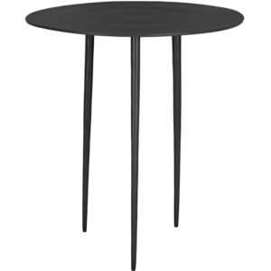 Time for home Černý kovový odkládací stolek Létio 32 cm