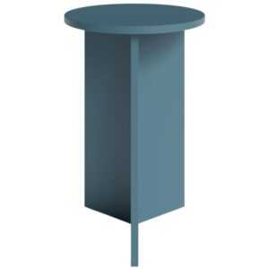 Petrolejově modrý vysoký kulatý odkládací stolek MOJO MINIMAL 39