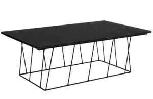 Černý mramorový konferenční stolek TEMAHOME Helix 120 x 76 cm