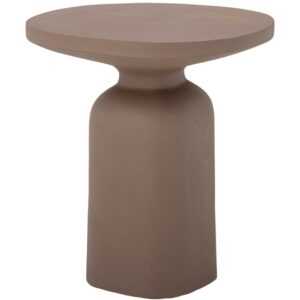 Matně hnědý kovový odkládací stolek Bloomingville Millan 44