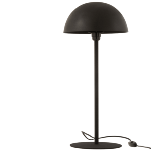 Černá kovová stolní lampa J-line Mushro