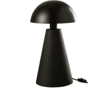 Černá kovová stolní lampa J-line Musra