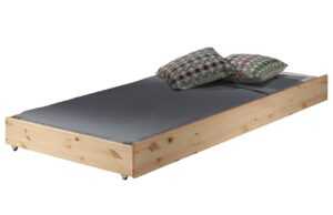 Přírodní borovicová zásuvka k posteli Vipack Pino 195 x 90 cm