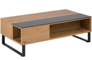 Scandi Tmavý dubový konferenční stolek Stor II 110 cm