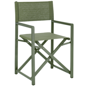 Zelená látková skládací zahradní židle Bizzotto Taylor