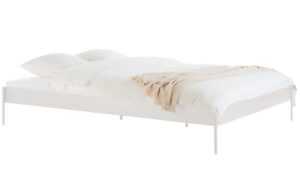 Noo.ma Béžová kovová dvoulůžková postel Eton 140 x 200 cm