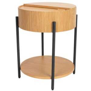 Dubový odkládací stolek ZUIVER SLIDES 45 cm