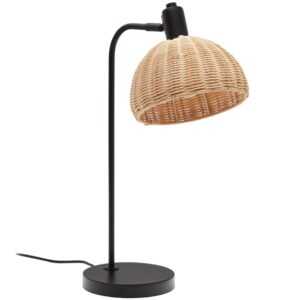 Černá kovová stolní lampa Kave Home Damila