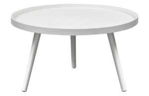 Hoorns Bílý lakovaný konferenční stolek Mireli 60 cm
