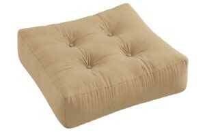 Tmavě béžový sedací polštář Karup Design More 70 x 70 cm