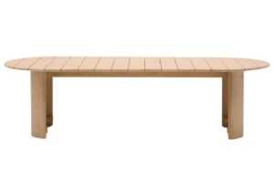 Dřevěný zahradní jídelní stůl Kave Home Xoriguer 280 x 110 cm