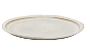 Bílý talíř Kave Home Coval 28 cm