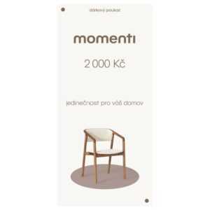 momenti Designový poukaz 2000 Kč