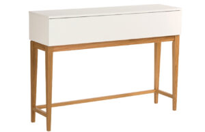 Bílý toaletní stolek Woodman Blanco 120 x 32 cm