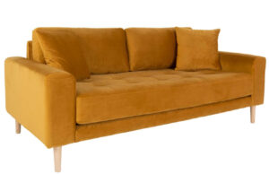 Nordic Living Sametová pohovka Limo 180 cm