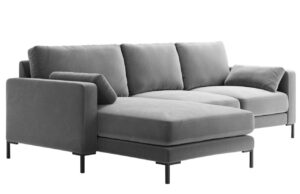 Micadoni Sametová rohová pohovka Jade 248 cm