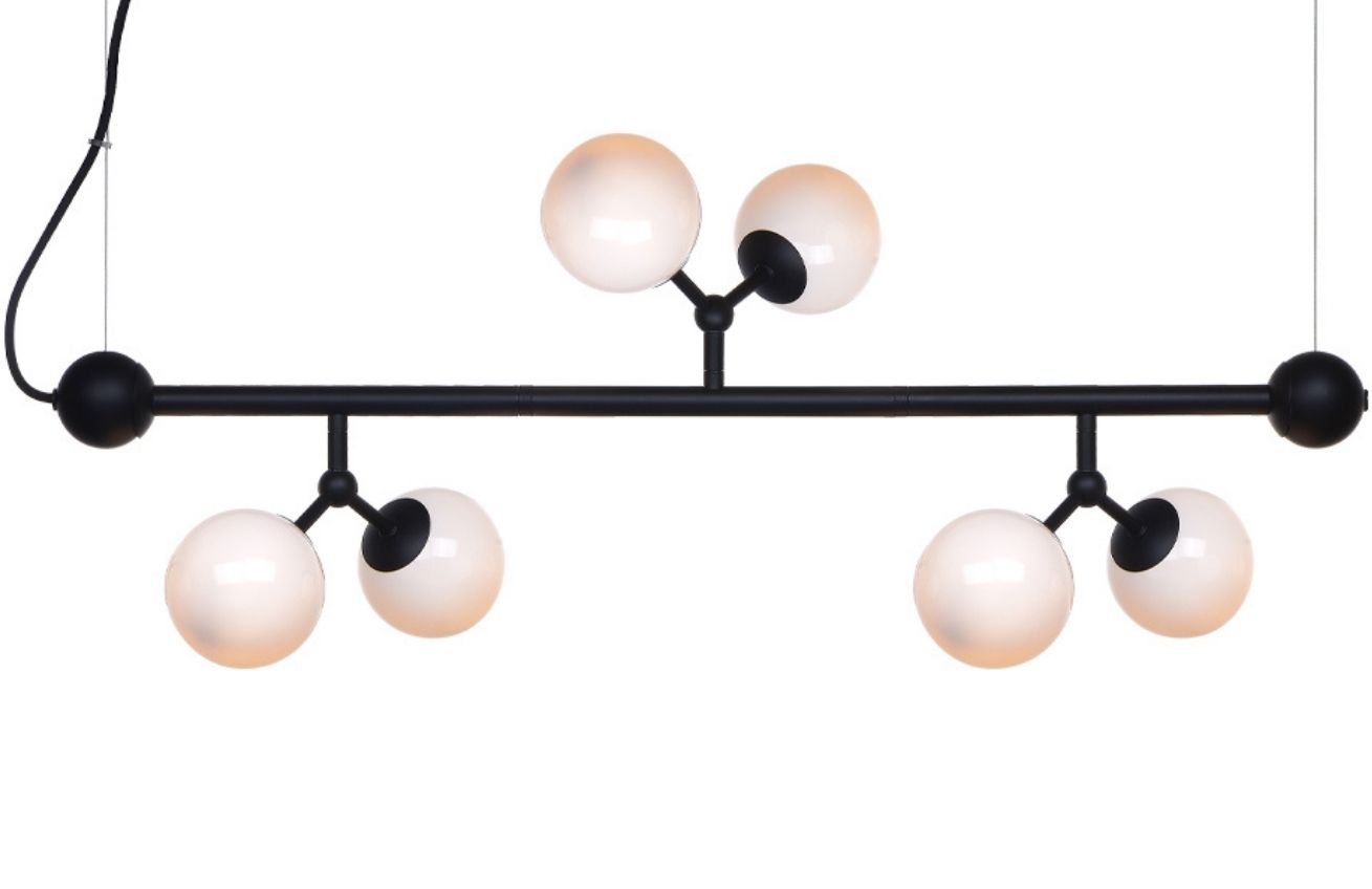 Halo Design Skleněné závěsné světlo Atom 80 cm