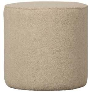 WOOOD Pískově hnědý látkový taburet Norma 46 cm