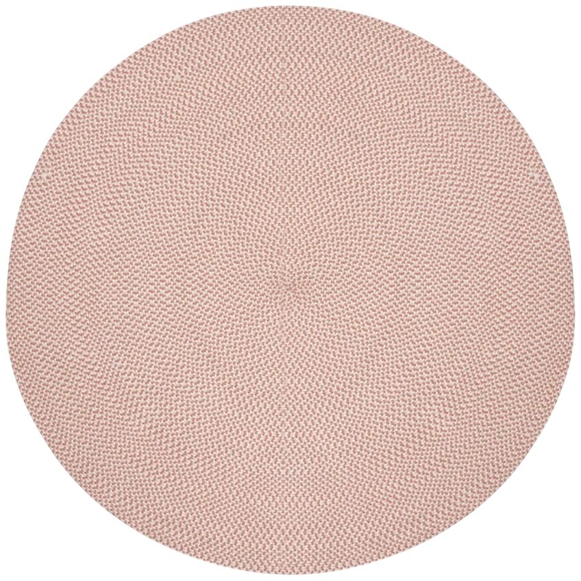 Červený látkový koberec Kave Home Rodhe ⌀ 150 cm