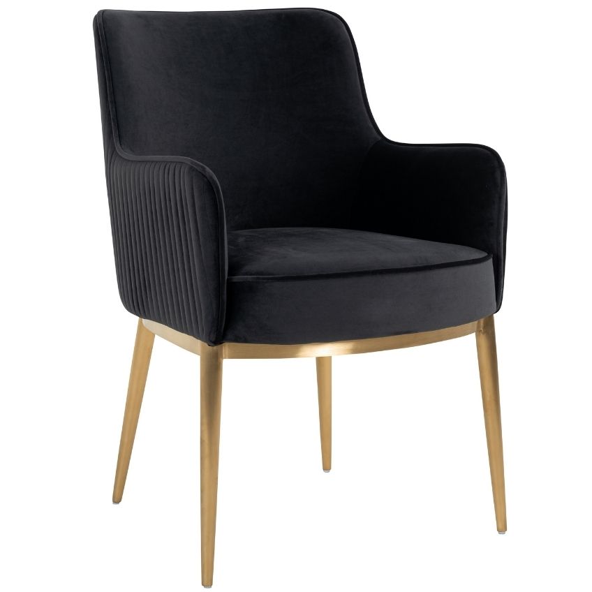 Richmond Sametová jídelní židle Breeze