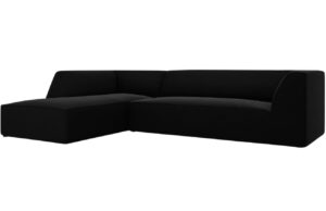 Micadoni Sametová rohová pohovka Ruby 273 cm