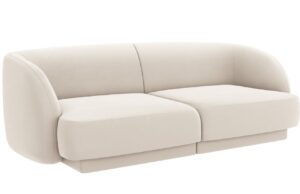 Micadoni Sametová pohovka Miley 190 cm