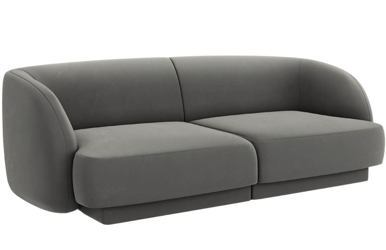 Micadoni Sametová pohovka Miley 190 cm