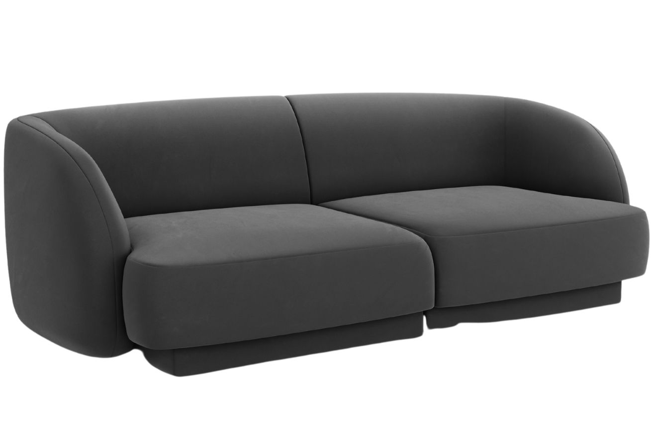 Micadoni Sametová pohovka Miley 190 cm