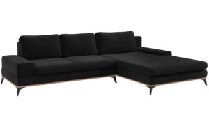 Windsor & Co Sametová rozkládací pohovka Astre 315 cm