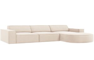 Micadoni Sametová rohová pohovka Jodie 284 cm