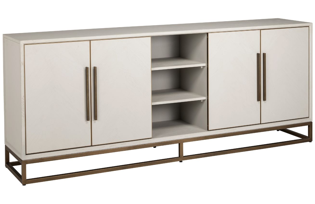 Richmond Dubová komoda Whitebone 225 x 47 cm