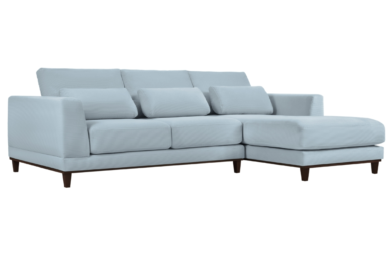 Windsor & Co Manšestrová rohová pohovka Leon 260 cm