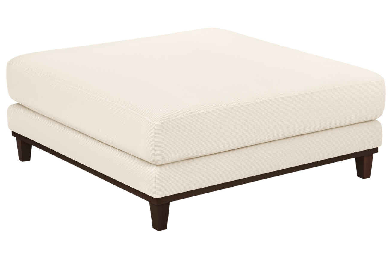 Windsor & Co Manšestrová podnožka Leon 108 x 108 cm