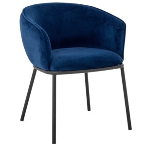 Bloomingville Sametová jídelní židle Cortone