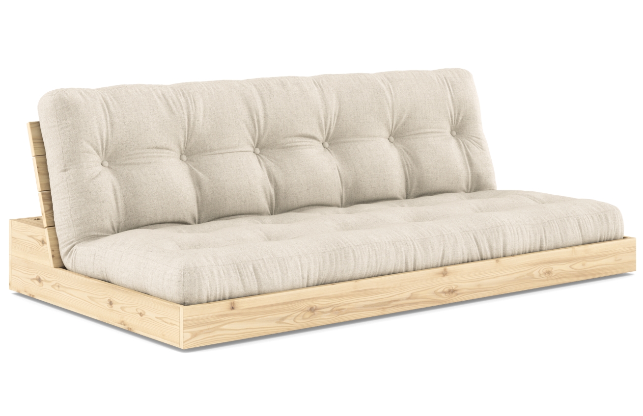 Karup Design Lněná rozkládací pohovka Base 196 cm