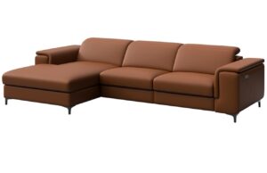 Mesonica Kožená polohovací pohovka Brito 300 cm