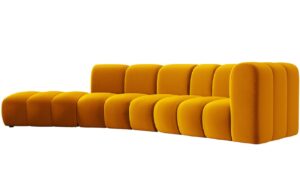 Micadoni Sametová pohovka Lupine 335 cm