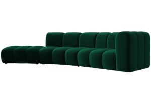 Micadoni Sametová pohovka Lupine 335 cm