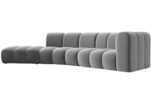 Micadoni Sametová pohovka Lupine 335 cm