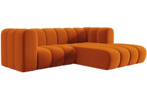 Micadoni Sametová rohová pohovka Lupine 228 cm