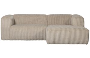 WOOOD Manšestrová rohová pohovka Bearny 254 cm